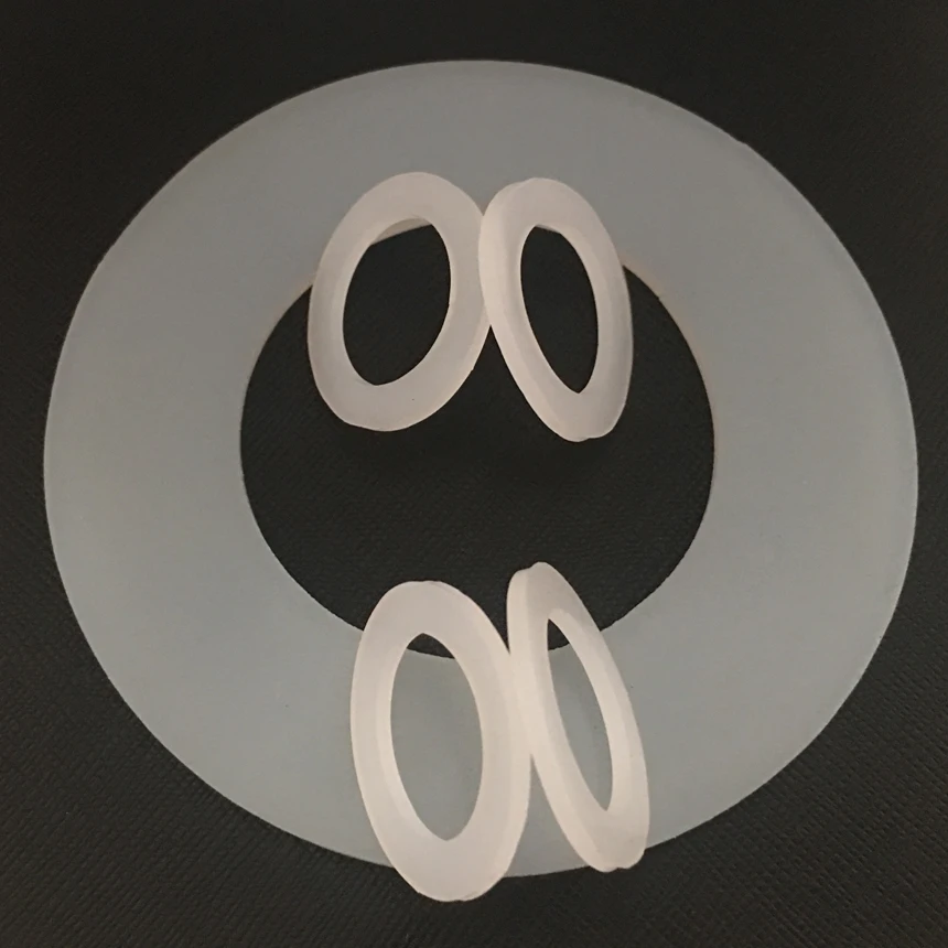 DN800 820*917*3 820x917x3 DN900 920*1017*3 920x1017x3 White Silicon Rubber Ripple Tube Flange Washer O Ring Flat Seal Gasket