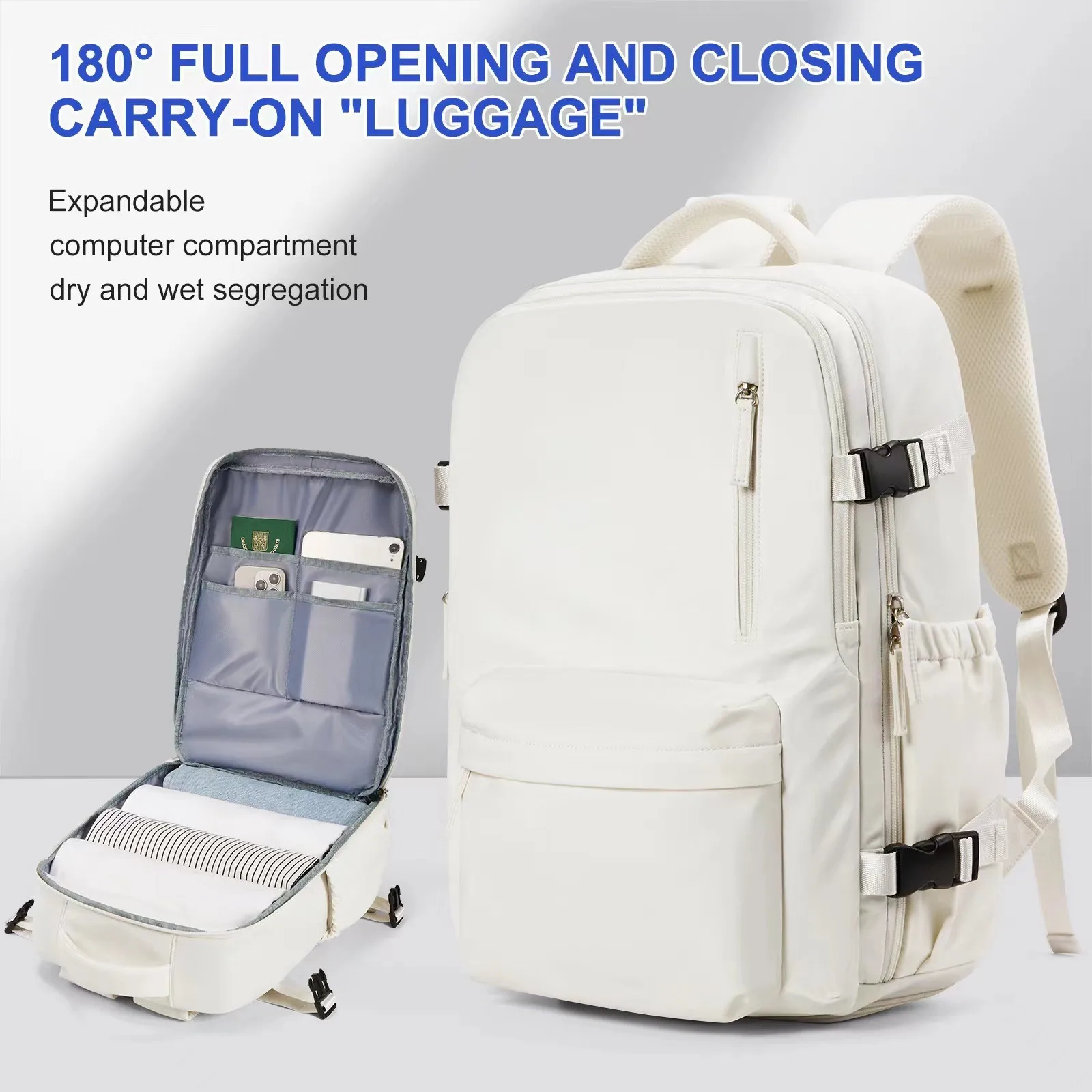 

Large Capacity backpack Boarding Hand Luggage Backpack Laptop Backpack Student Backpack Short-Distance Business Trip