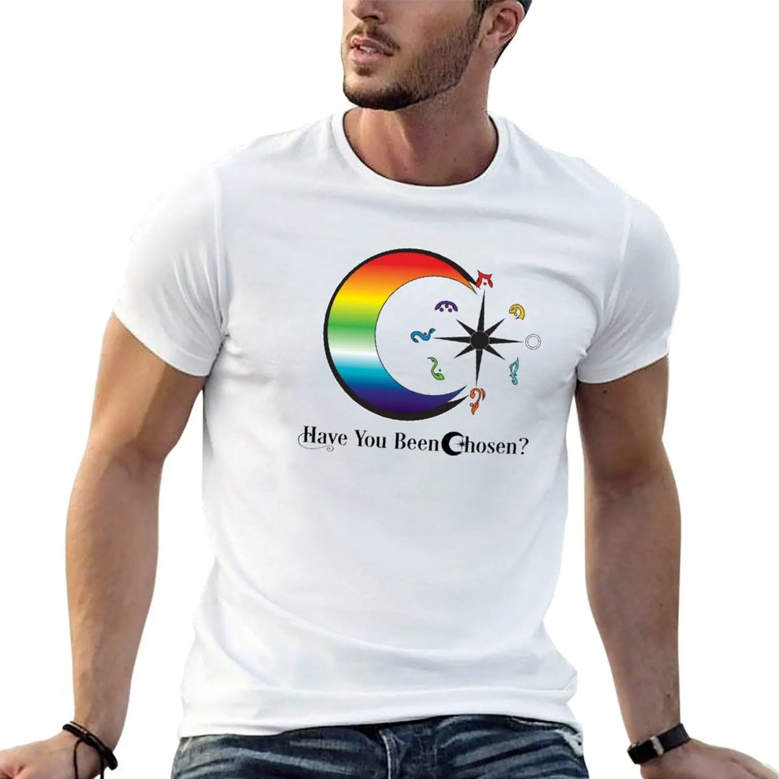 Macy Blake -Have You Been Chosen: Rainbow Moon T-Shirt t shirt men 100% cotton luxury brand T-Shirt