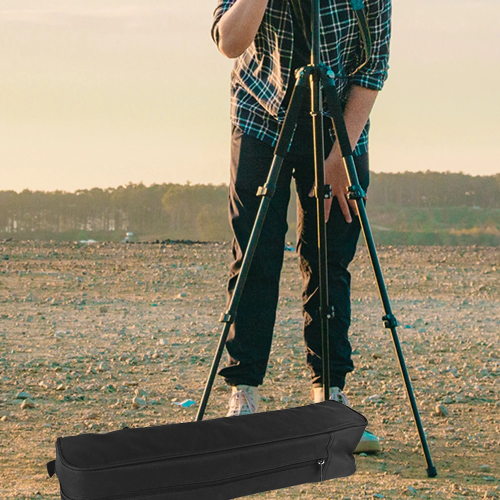 

Tripod Storage Portable Camera Case Drawstring Nylon Padded Lightweight Tripod Storage Bag Travel Daily Use Shoulder Straps
