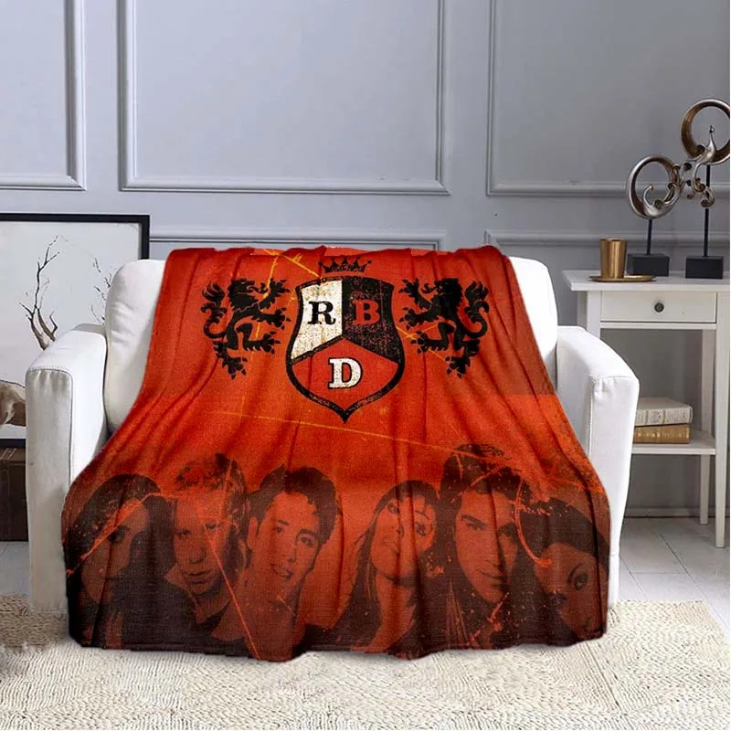 Rbd logo rock band pattern soft warm thin blanket Essential portable blanket for home and travel blankets for beds