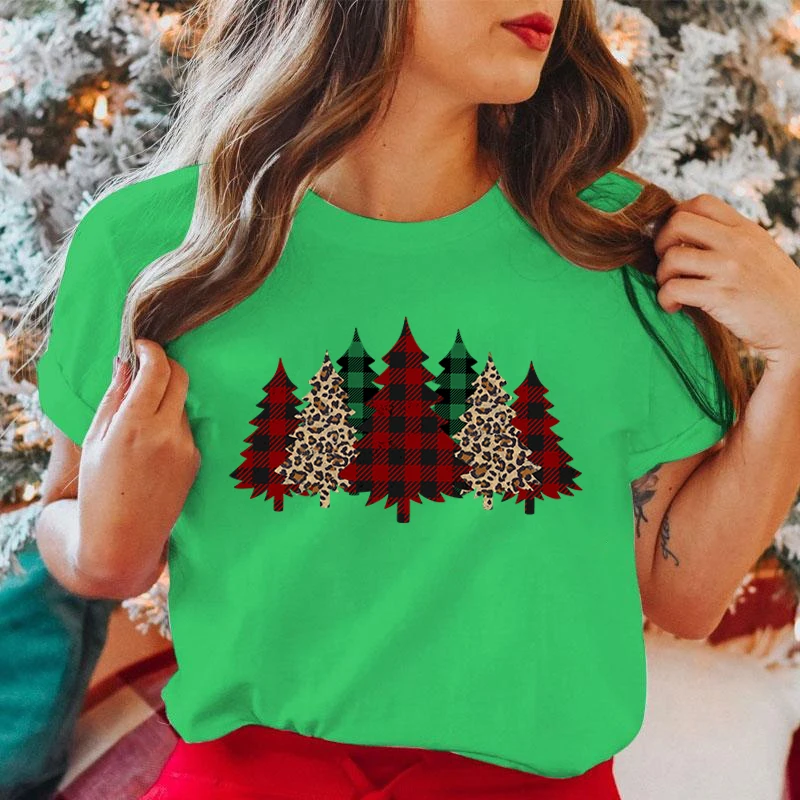 

New Men Women Fashion Short Sleeve Tee Shirt Christmas Teer Print T Shirt Casual Loose Summer Cool T-Shirt Top Plus Size