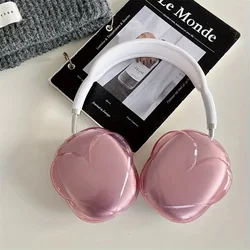 Alta Qualidade 3D Amor Coração Caso Protetor, Clear TPU Shell, Acessórios Para Fone De Ouvido, Adequado Para Apple Airpods Max