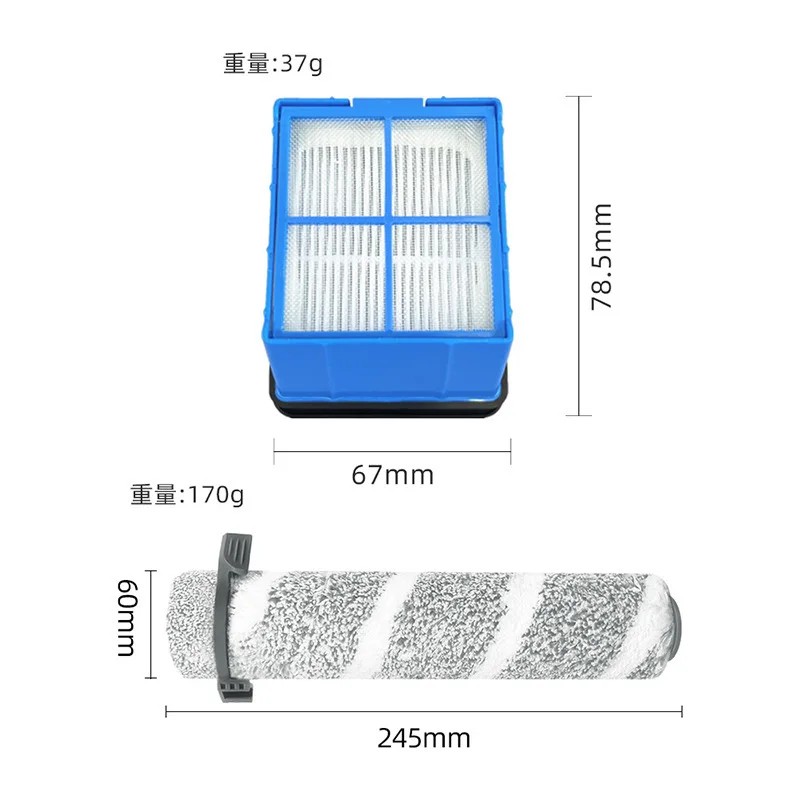 Roller Brush HEPA Filters for Bissell 3930F V2 3999Z for Dyson  Shark  Hoover Vacuum Cleaner Parts