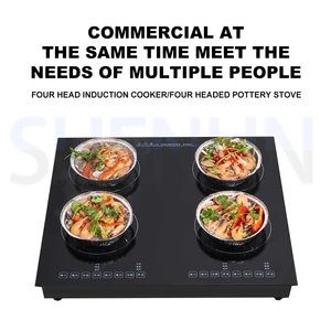 Gewerblicher Ofen Elektroherde kommerzieller Induktionsprogramm Vier Köpfe gebaut 10 Hauptverkaufsinduktion Fogao Emped - №4