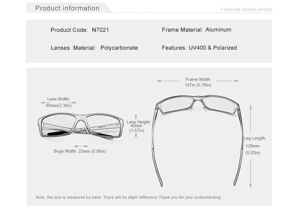 KINGSEVEN Aluminium Polarisierte Sonnenbrille Für Männer UV400 Schützen Anti-reflexion Gläser Männlich Fahren Radfahren Brillen Zubehör – Detail 2