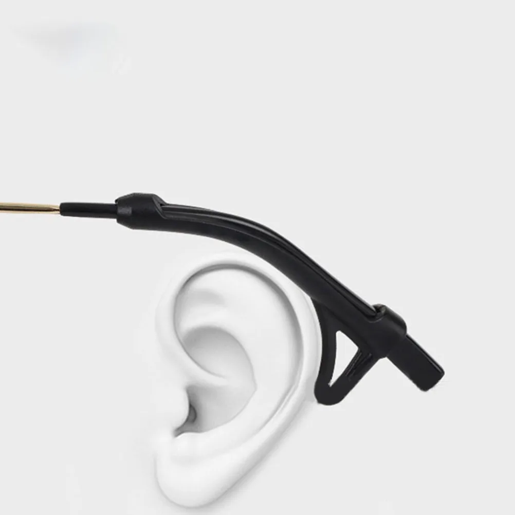 

2pcs Silicone Eyeglass Anti Hidden Behind Ears Reusable for Reading Glasses Sunglasses Eyeglasses Temple Tips