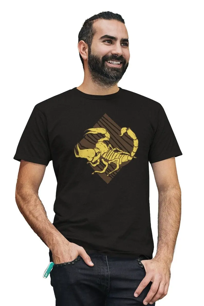 

T-Shirt Men Scorpio Graphic Shirt Man Animal