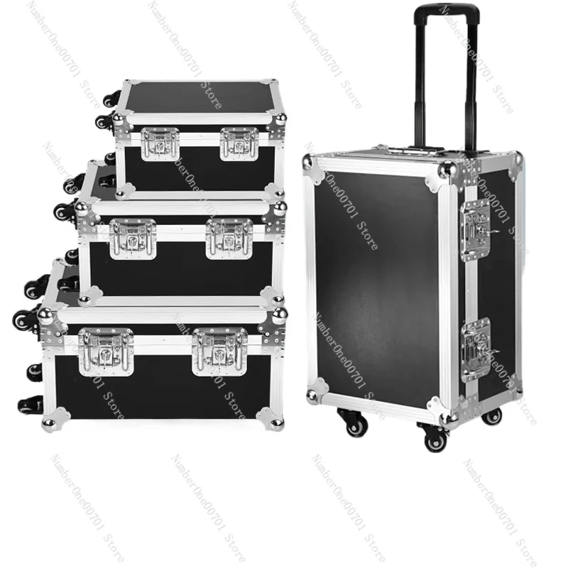 

Aluminum Alloy Flight Case with Trolley, Handheld Instrument & Lighting Transport Case