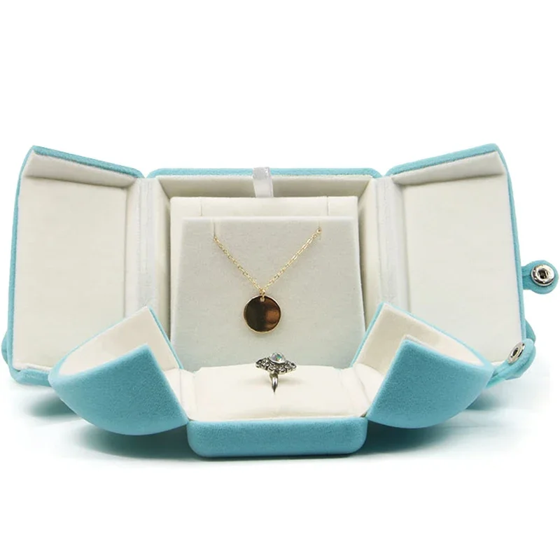 Valentine\'s Day Engagement Wedding Jewelry Ring Surprise Gift Bearer Box Bangle Trinket Earrings Pendant Necklace Display Case