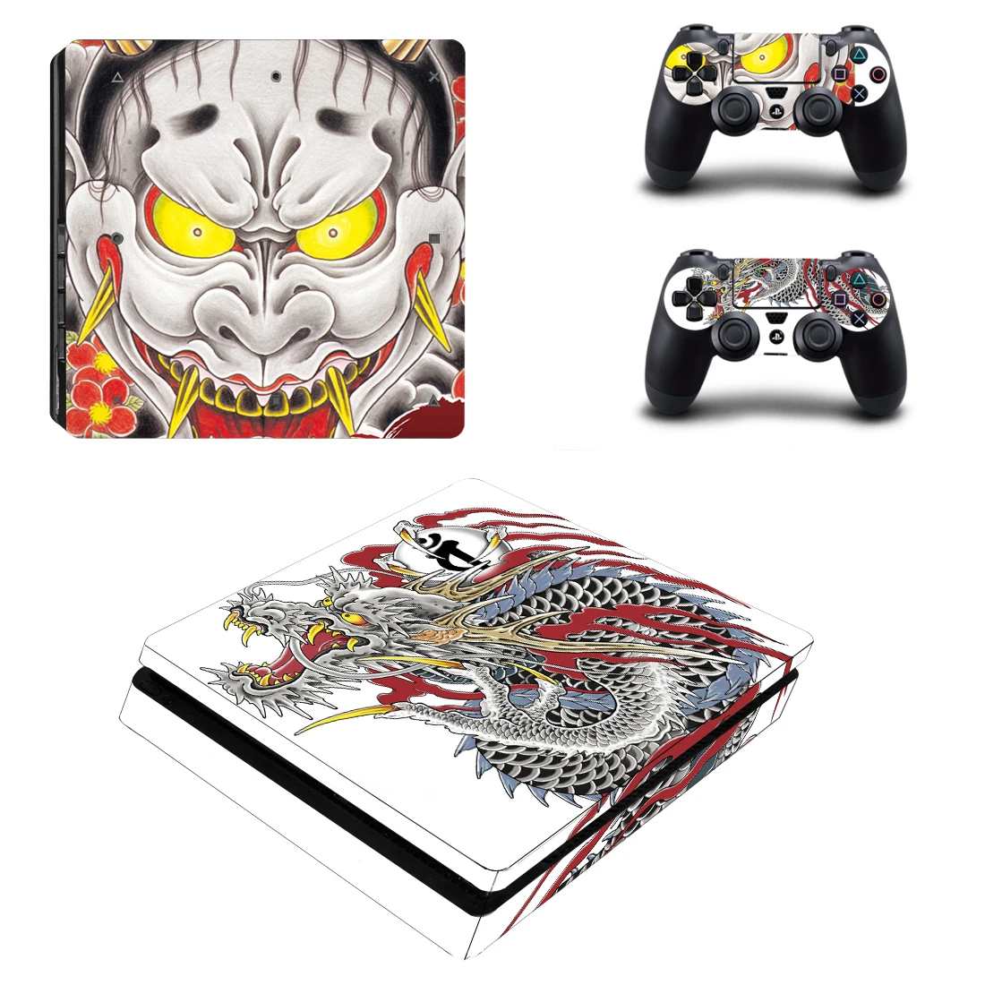 novo-adesivo-de-vinil-para-console-e-controle-ps4-slim-ps4-pro-e-ps4-fat-tema-yakuza