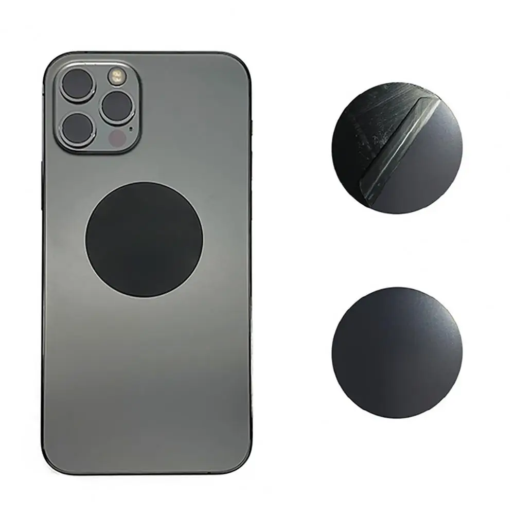 Magnetic Metal Sticker Square/Round Magnetic Iron Sticker Harmless Auto Phone Stand Magnetic Iron Sheet Wear-resistant