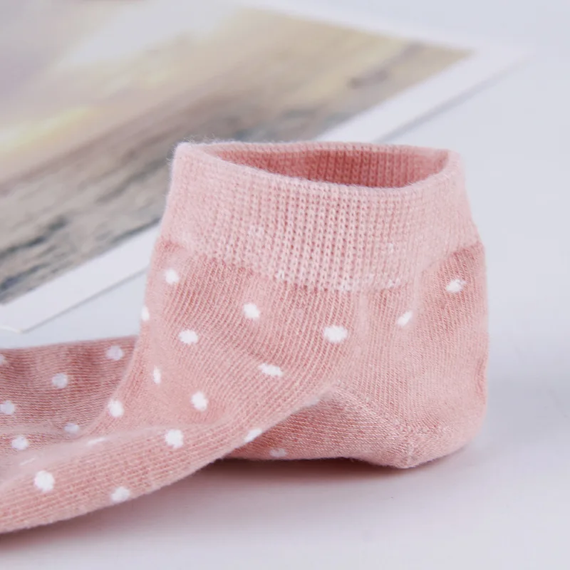 5 Pairs Women's Short Tube Socks Pink Cat Thin Four Seasons Cute Boat Sockslow Top Ins Trendy Socks image 5