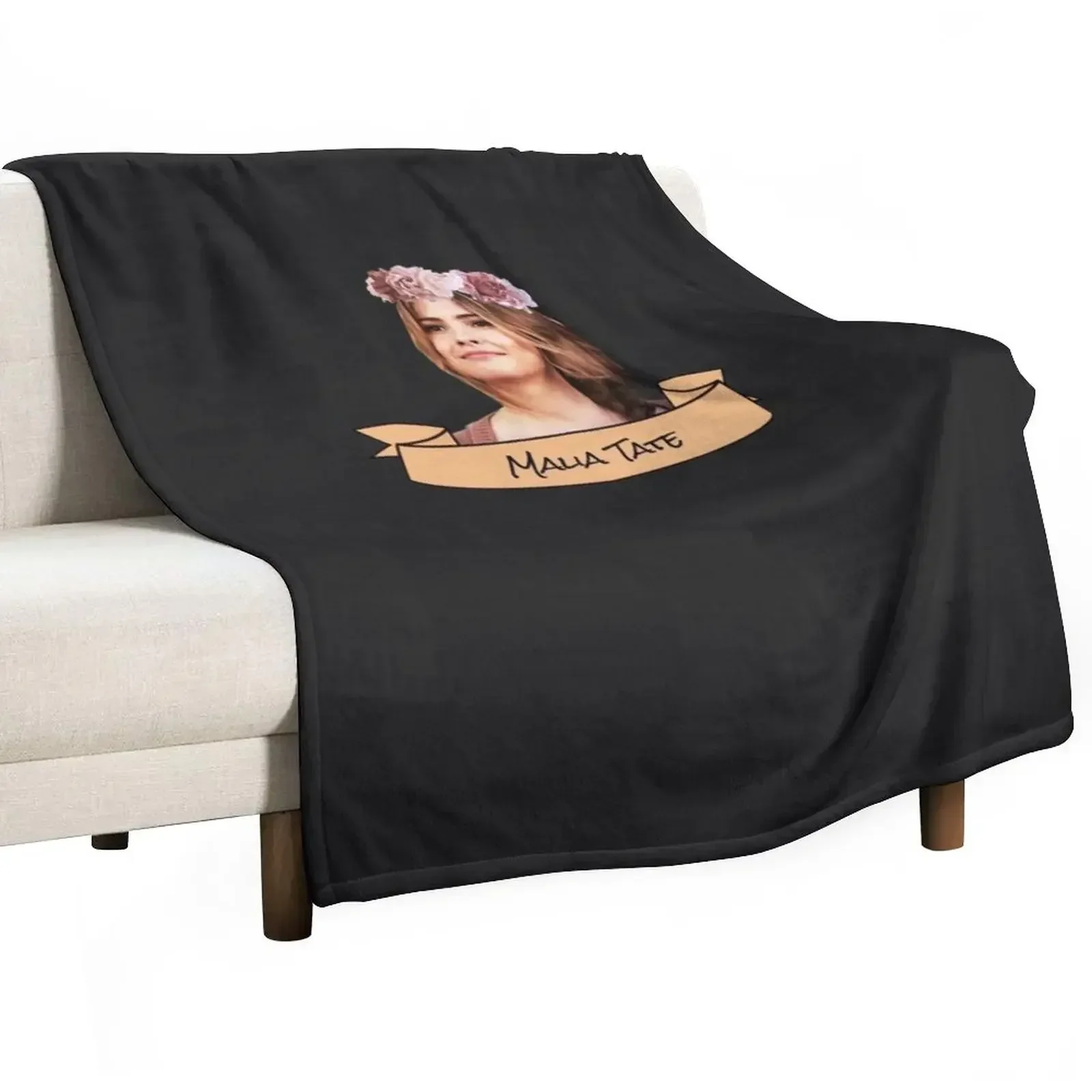 

malia tate flower crown sticker Sticker Throw Blanket Large Camping Blankets