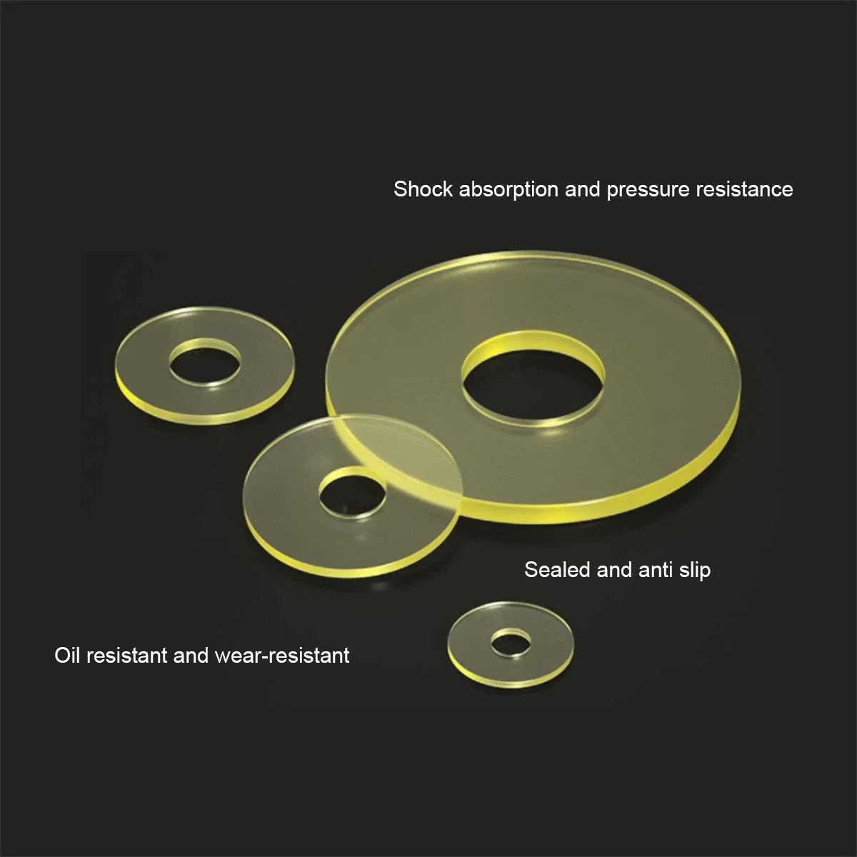 Polyurethane Cow Tendon Flat Gasket/PU Cushion Shock-Absorbing Pad/Wear-Resistant And Impact Resistant Sealing Gasket