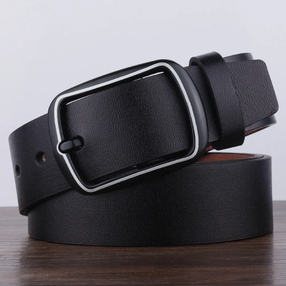 

Retro Durable Men Belt Adjustable Vintage Jeans Belt Soft Fashion Pin Buckle Belt Formal Occasion