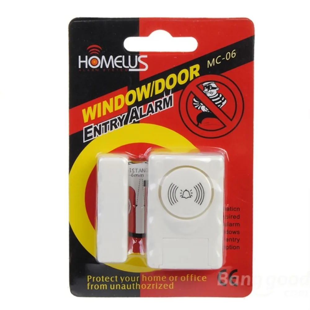 Door Window Alarm 120dB Loud Magnetic Sensor  Home Office Security Easy Install Anti Theft Alert  Drawers  Cabinets