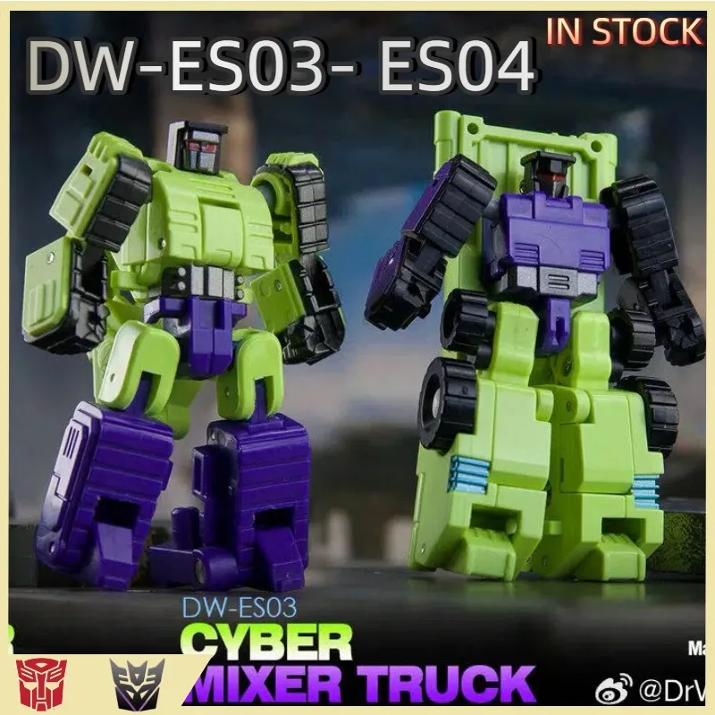 【IN STOCK】 Transformed Toys  Original Product Dr. Wu DW-ES03-ES04 Mixer & Excavator Devastator Mini-Scale Combiner Toy Model