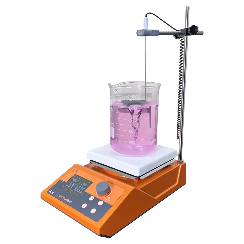 Magnetic heating stirrer 7 inch nano ceramic square plate table chemistry laboratory equipment