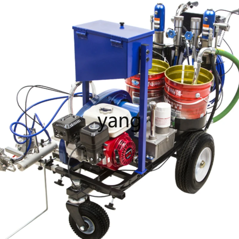 Yjq Two-Component Ruling Machine Plunger Hydraulic Cold Spray Road Paint Community Parking Space Road Line Marker