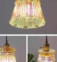 Nordic LOFT vintage INS brass glass chandelier simple personality fashion bar and restaurant bar lamp
