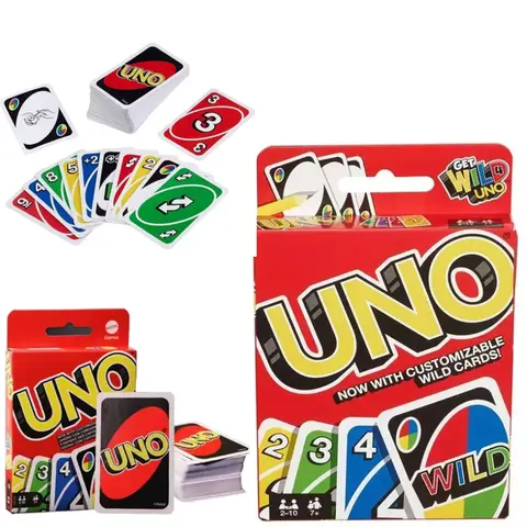 2025 UNO Solitaire Classic Mattel Standard Edition Family Party Super FunDesktop-Puzzlespiel Multiplayer-Spielkarten Großhandel