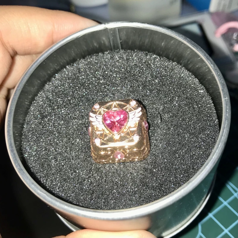 

Cardcaptor Sakura Keycaps Custom Metal Hollow Gem Keycap Cute Handmade Original Design Artisanpoint Keycap for Gamers MX Switch