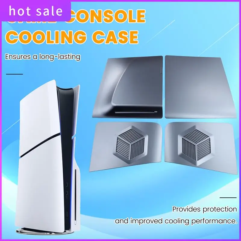 

ELEC-Face Plates For PS5 Slim Disc Edition Console Cover Faceplate Cooling Vents Side Panel Skin Shell Game Accessories