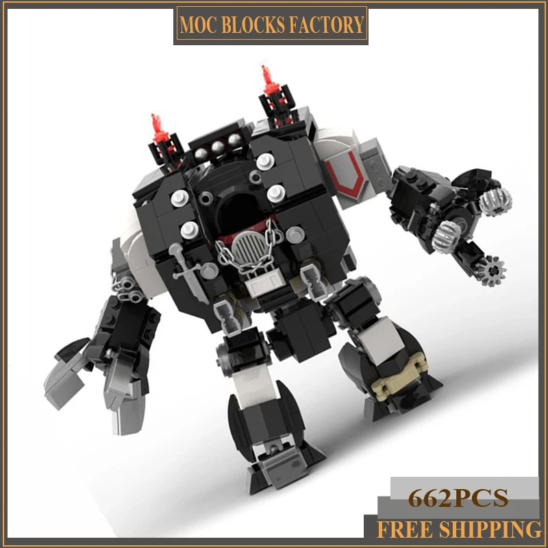 

Moc Building Bricks Military Model Hammer Battleship Mecha Technology Modular Blocks Gifts Toys For Children DIY Sets Assembly