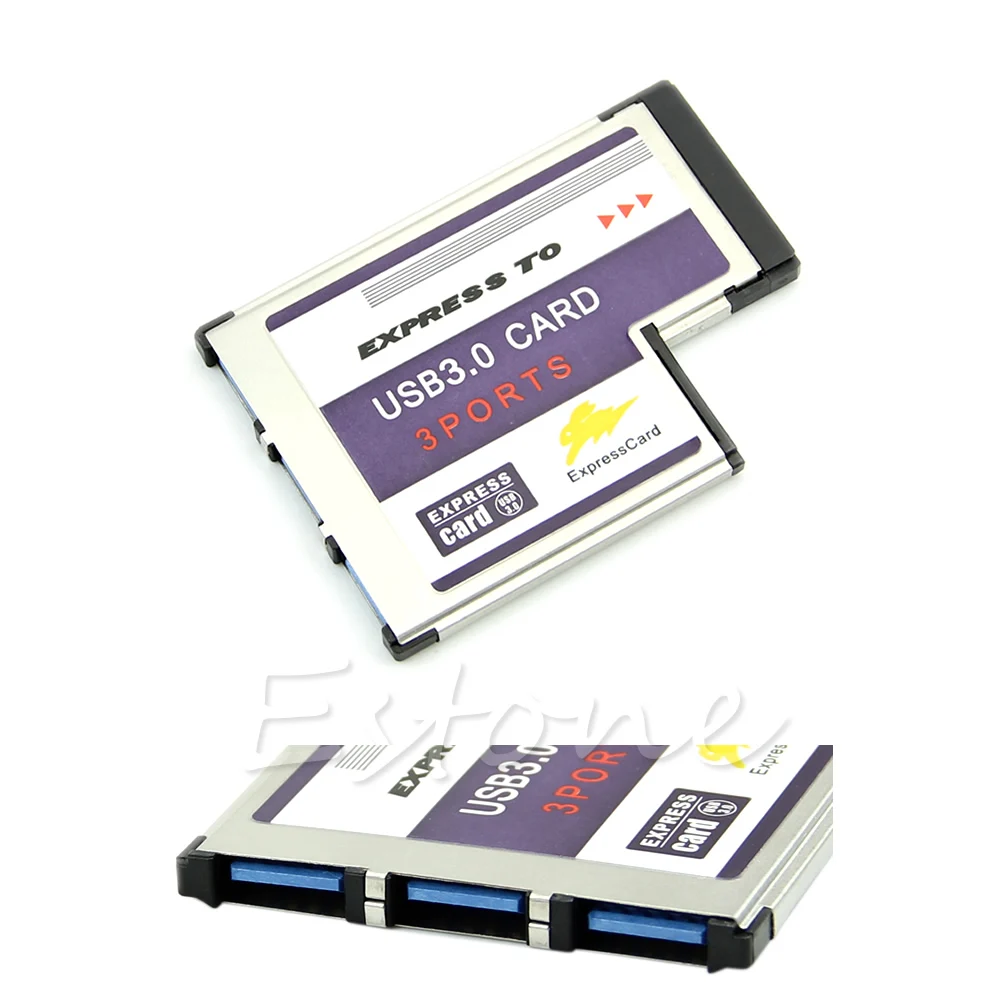 1 zestaw 54mm karta 3-portowy Adapter USB 3.0 Expresscard do laptopa FL1100 Chip nowość