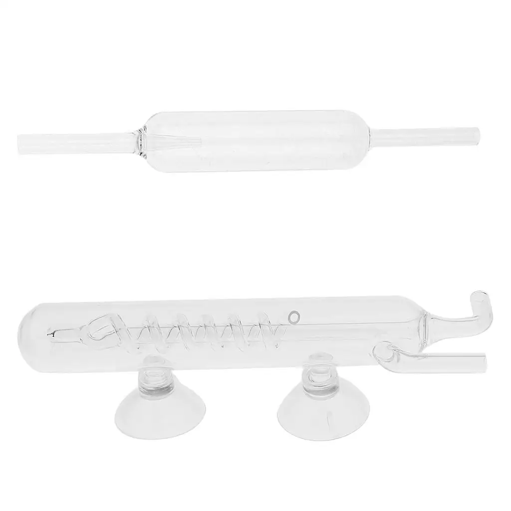 ตัวกระจาย CO2ตู้ปลาทำจากแก้วพร้อมถ้วยดูด