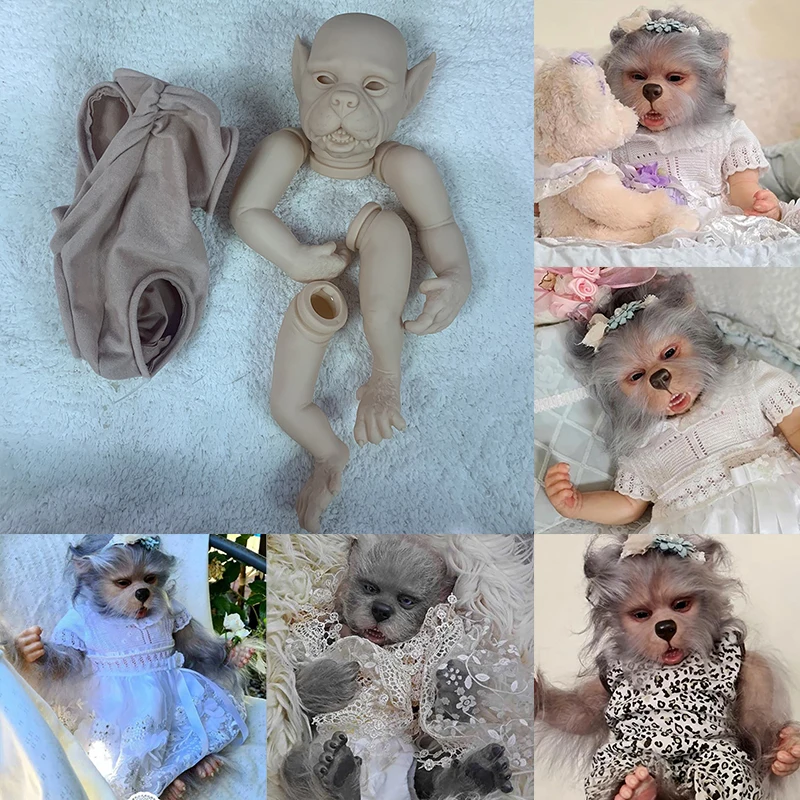 

18inch Lula Kane Reborn Doll Kit The Hybrid Fairy Elf DIY Unfinished Doll Parts DIY Reborn Doll Toys