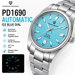 PAGANI DESIGN-relojes mecánicos automáticos de lujo para hombre, PD1690, Japón NH35, cristal de zafiro de acero inoxidable, novedad de 2024