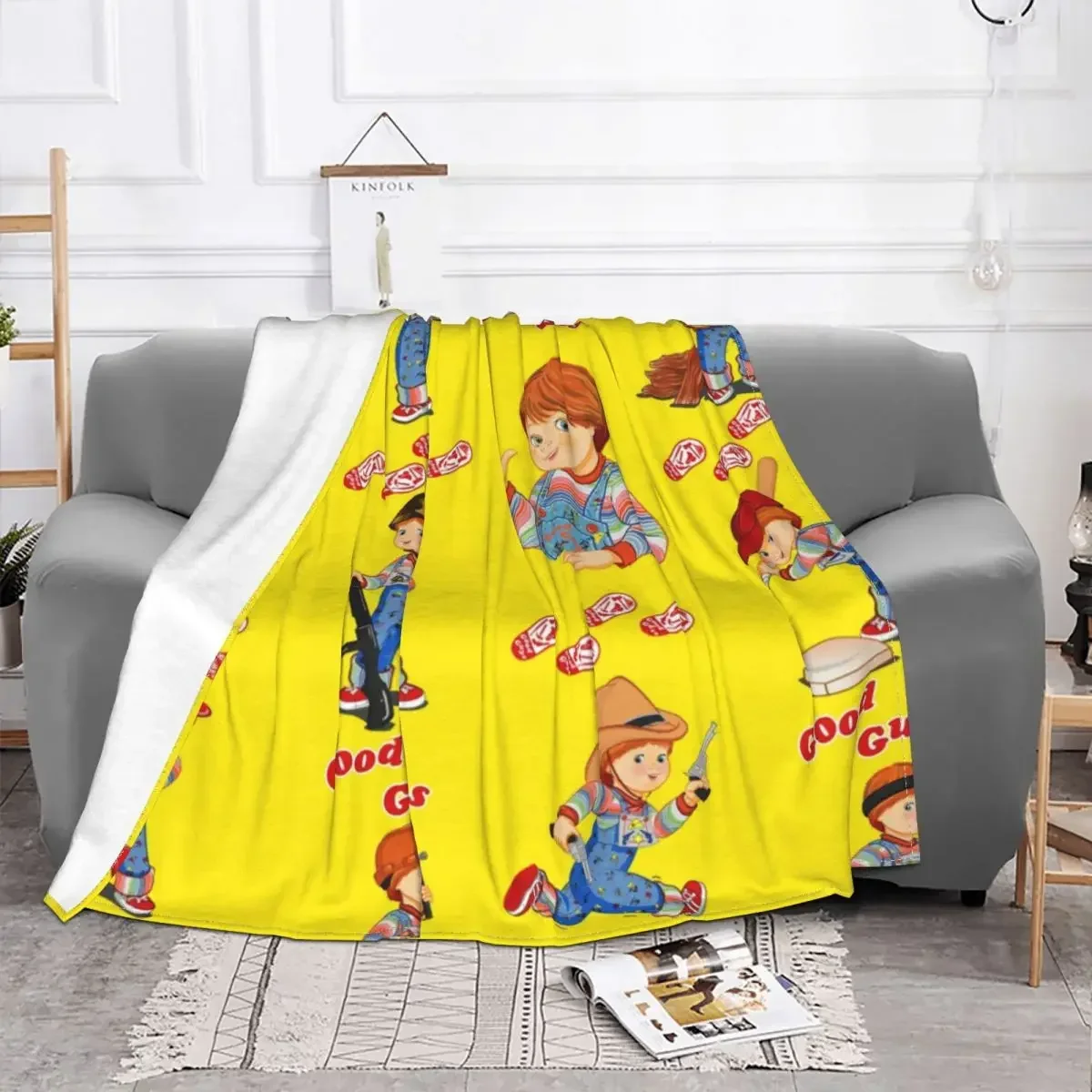 Good Guys Childs Play Blankets Chucky Horror Movie Wool Awesome Soft Throw Blanket for Coverlet Autumn/Winter