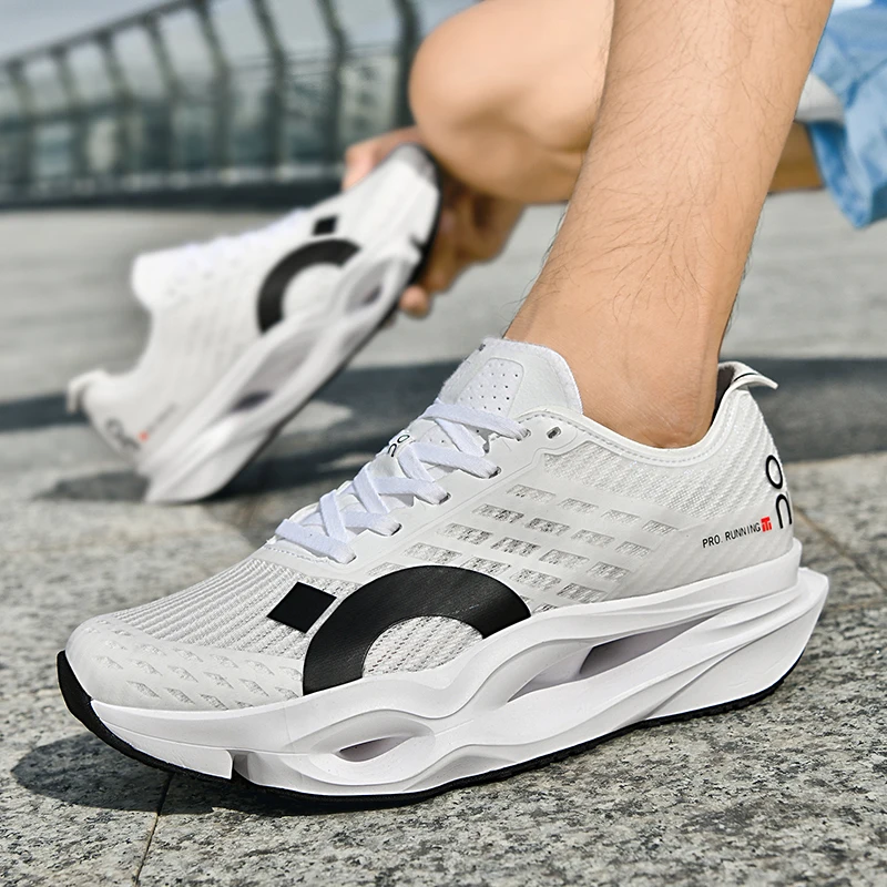 Zapatillas de Moda para Hombre, Zapatillas Deportivas Casuales de Malla con Cordones, Zapatos Ligeros Vulcanizados para Caminar, Zapatillas Hombre