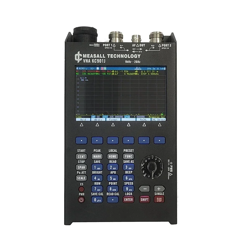 MEASALL Distributor LY.GROUP.CHINA KC901J Handheld Vector Network Analyzer Field Multi-meter SWR Standing Wave Testing 2GHz VNA