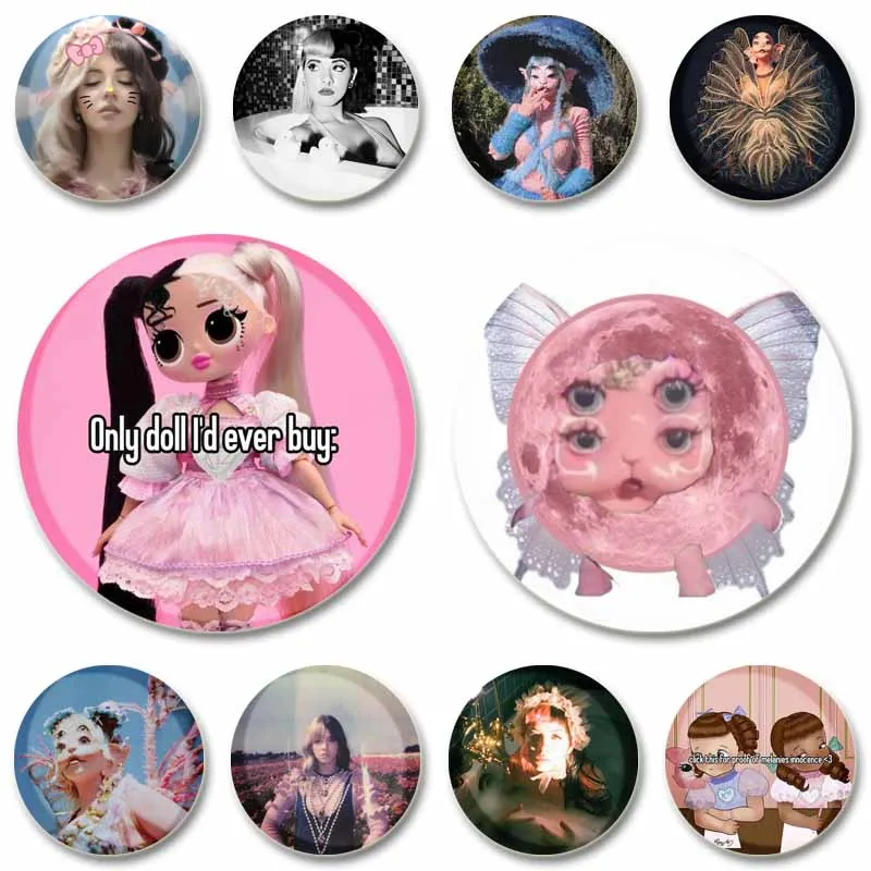 Melanie Martinez Icons Enamel Pin Pop Singer Brooch on Backpack Clothing Fashion Jewelry Accessories Badge Fans Collection Gifts