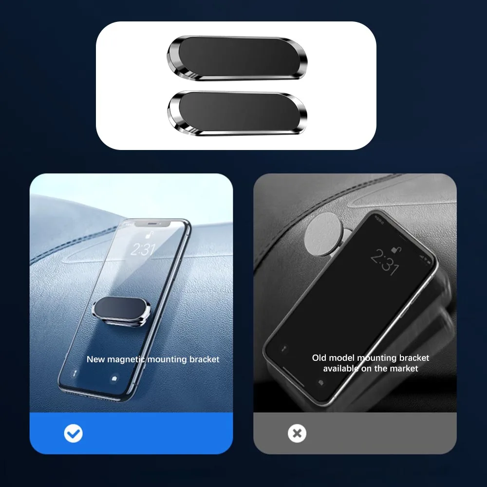 

1pc Magnetic Car Phone Holder Magnetic Universal Mount For Car Kitchen Office Bedroom Mini Cell Phone Car Mount Accessories