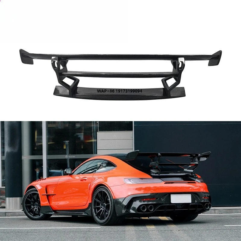 

Задний спойлер из карбона в стиле BS для GT GTC GTR GTS 2015+ Высококачественное заднее антикрыло, обвес, автомобильные бамперы
