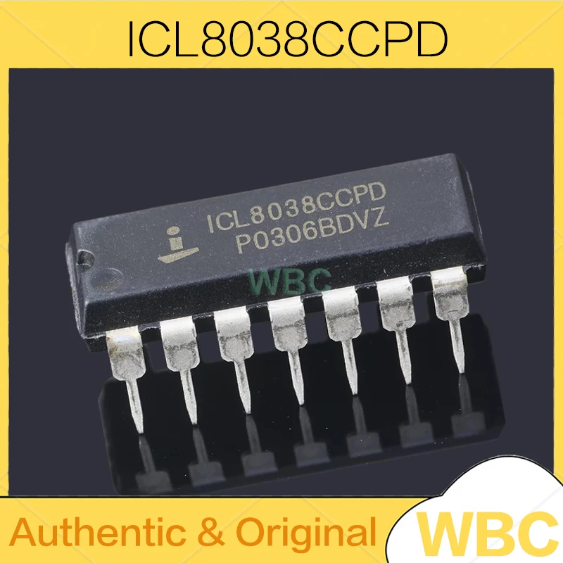 5Pcs/Lot ICL8038CCPD ICL8038 DIP14 8038 DIP-14 IC Precision Waveform Generator/Voltage Controlled Oscillator new and IC