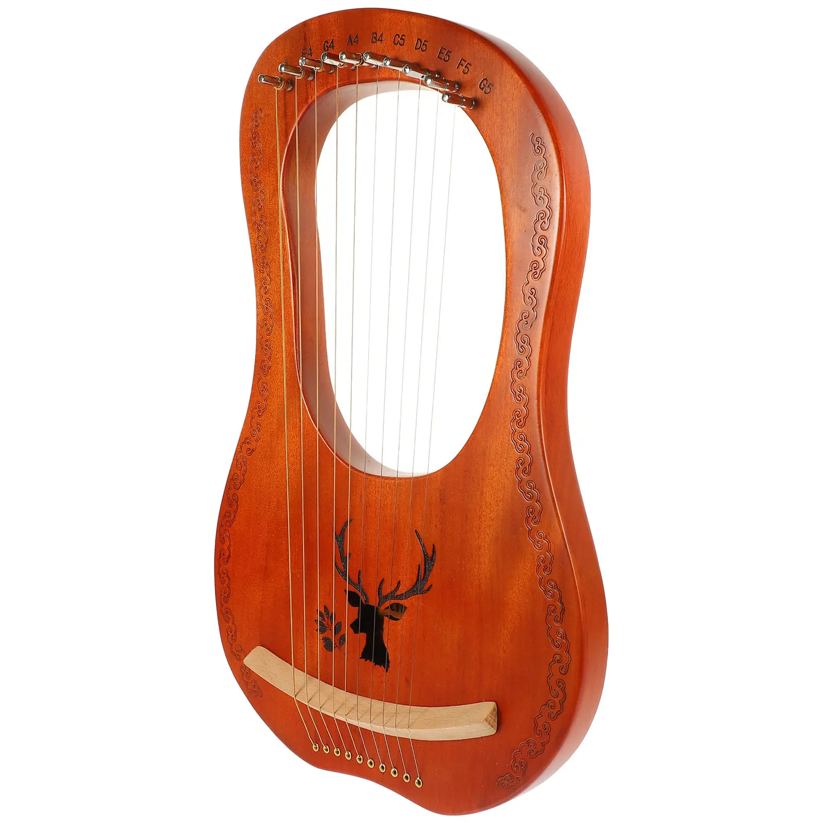 Musical Instrument Portable Harp Lyre Small Unique Instruments Hand Delicate Handheld