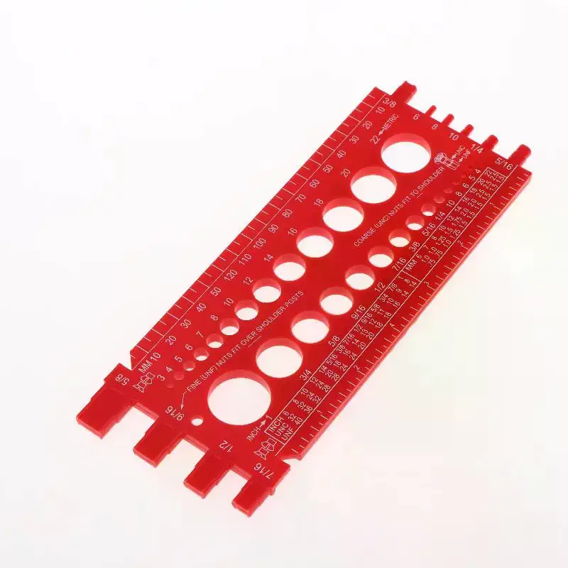 Multi-Functional Inch Metric Thread Gauge - Quick Identification Nut Bolt Check Measuring Tool for Mechanics