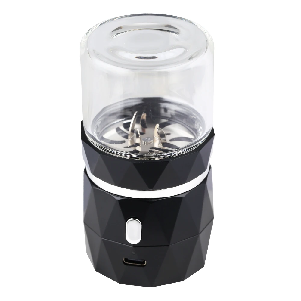 LTQ Mini Electric Grinder Portable Dry Herb Grinder Stainless Steel Grass Chamber Tobacco Grinders Type-C Four Versions