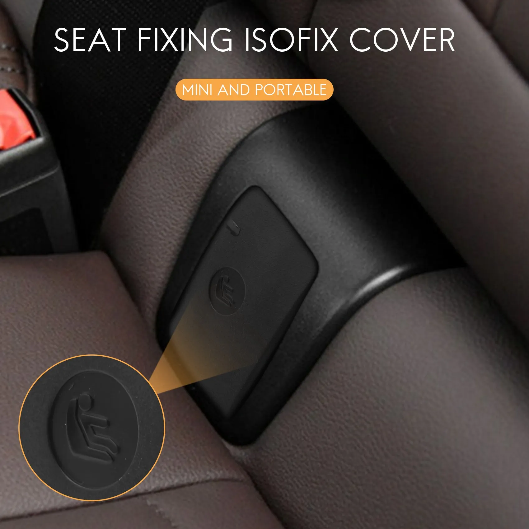 Fixação do assento de criança traseiro do carro, tampa ISOFix para BMW Série 3, F30, F31, F20, F21, F22, F80, M3, F34, X1, E84, E90, E87, 52207319686