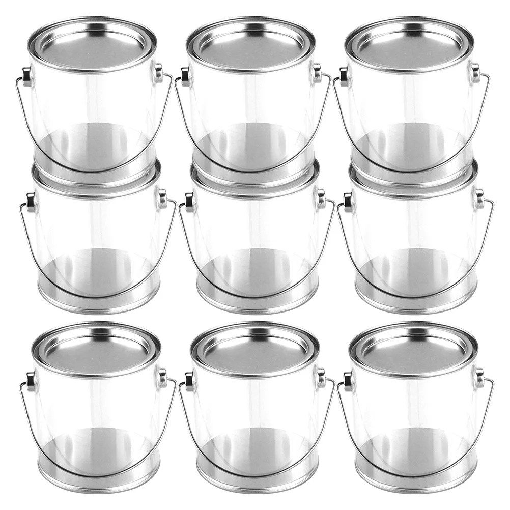 

12Pcs Clear Candy Jar Small Tea Container Storage Jar with Lid Multiuse Snack Holder for Household Plastic Sweet Jars