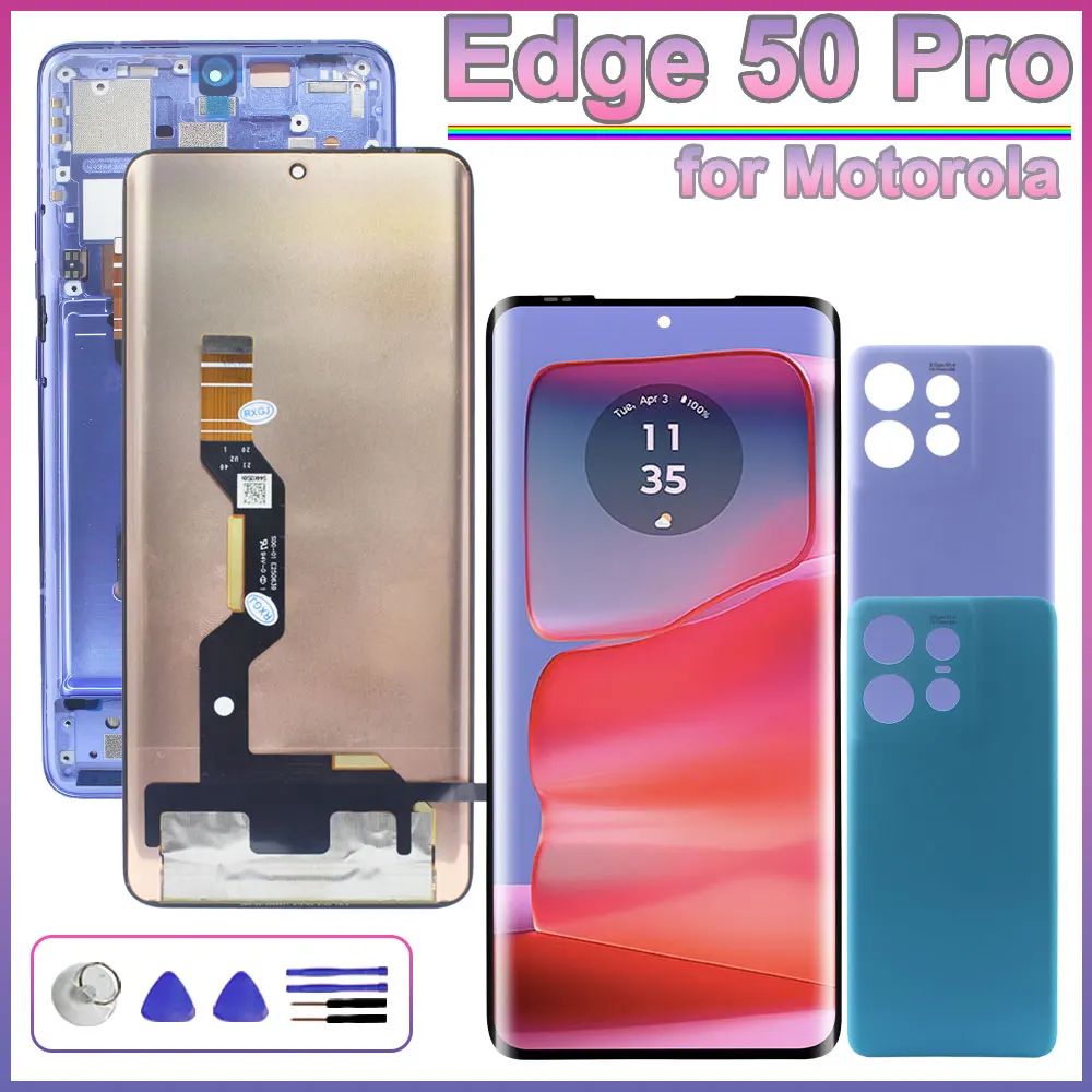 LCD touch screen digitizer assembly for motorola moto Edge 50 Pro XT2403-2 XT2403-3 replacement display repair parts