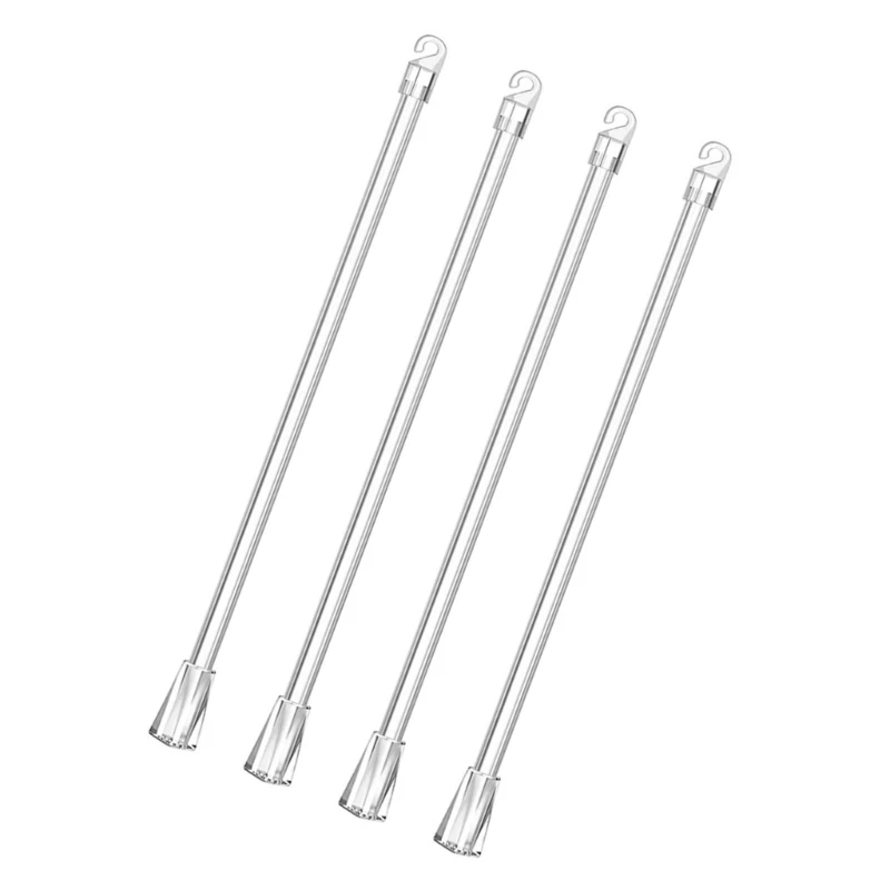 2/4/6/8/10Pcs Vertical Blinds Replacement Pull Rods with Hook and Handle for Door Window Curtain Shade Tilt Wand