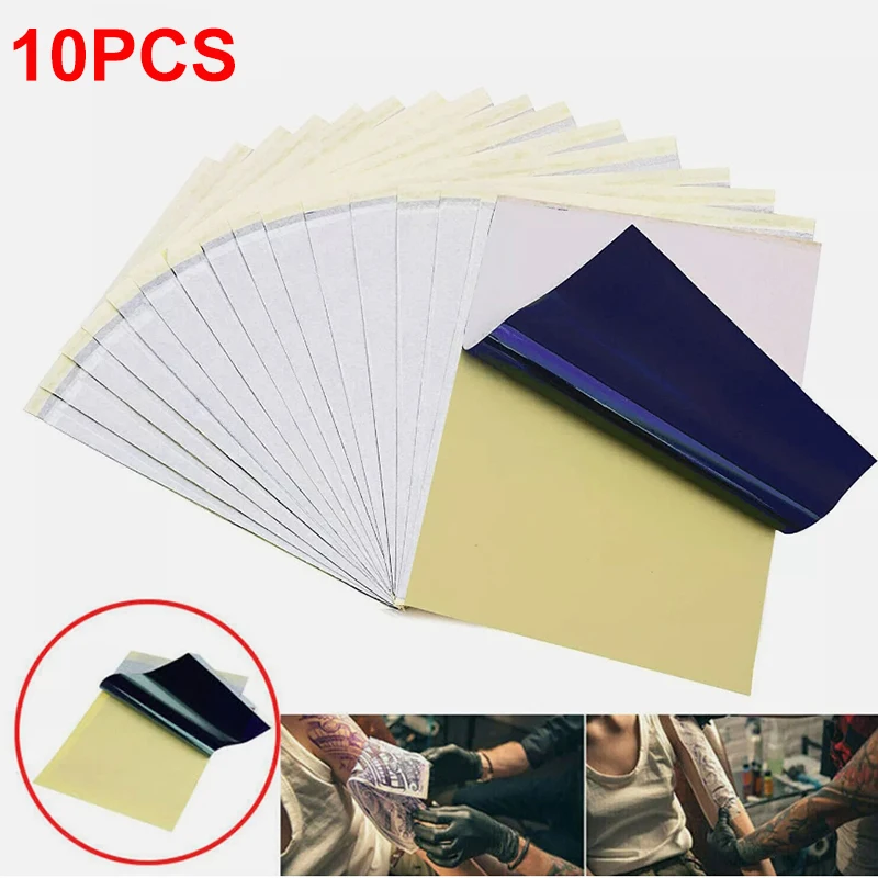 10PCS Tattoo Transfer Pape A4 Size 4 Layers Tattoo Stencil Paper Copy Thermal Paper for Tattoo Transfer Machine Accessories