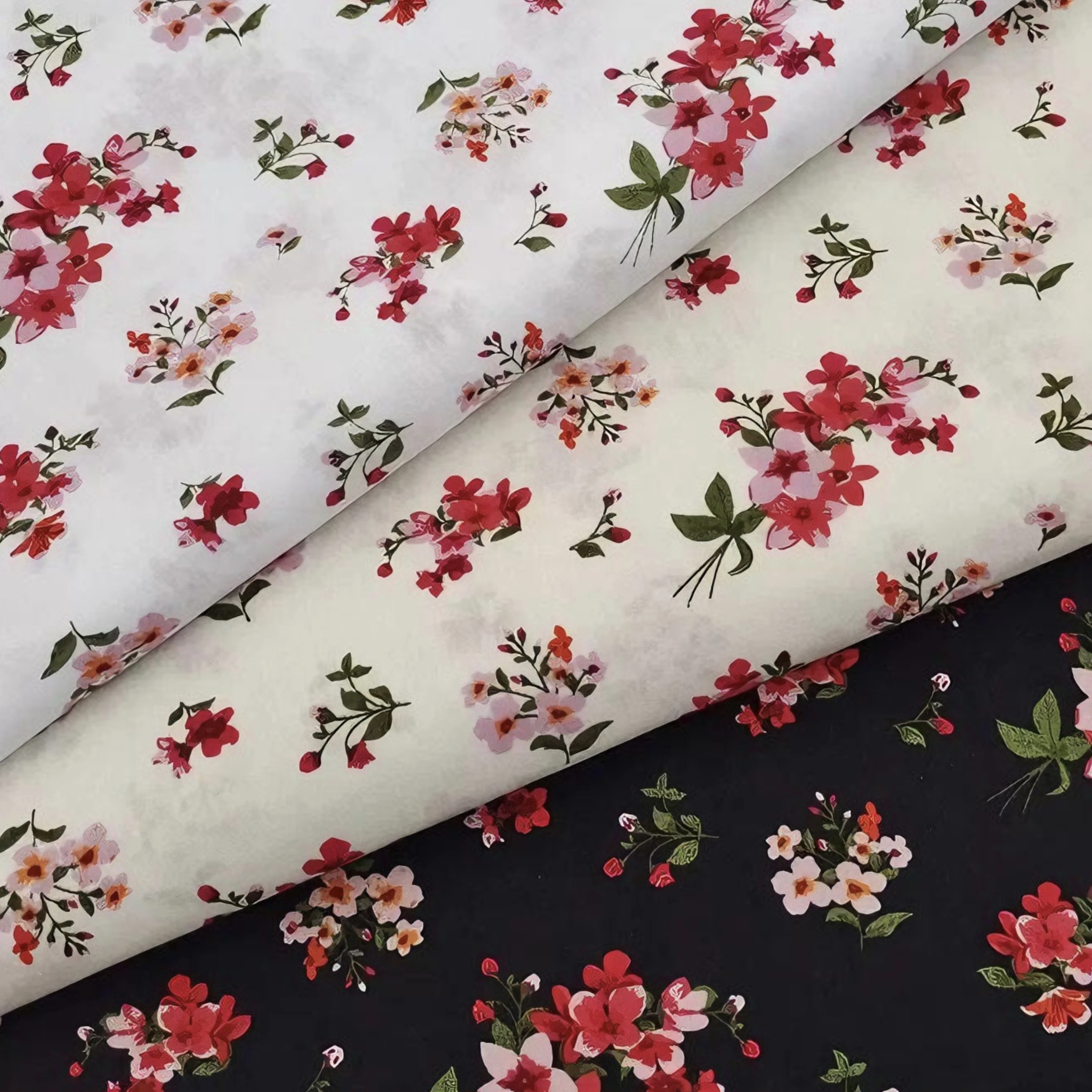 Tela de algodón con estampado Floral Vintage, textil con patrón de flores pequeñas para coser vestidos, manualidades decorativas para el hogar, Tela por Metros