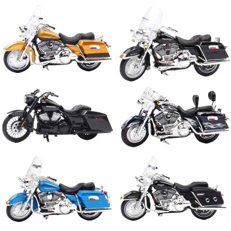 1/18 Maisto Harley FLHR Road King Moto K Modello XR750 Breakout DYNA Street Bob CVO Road Glide VRSCR Rod XR1200X Bici Giocattoli